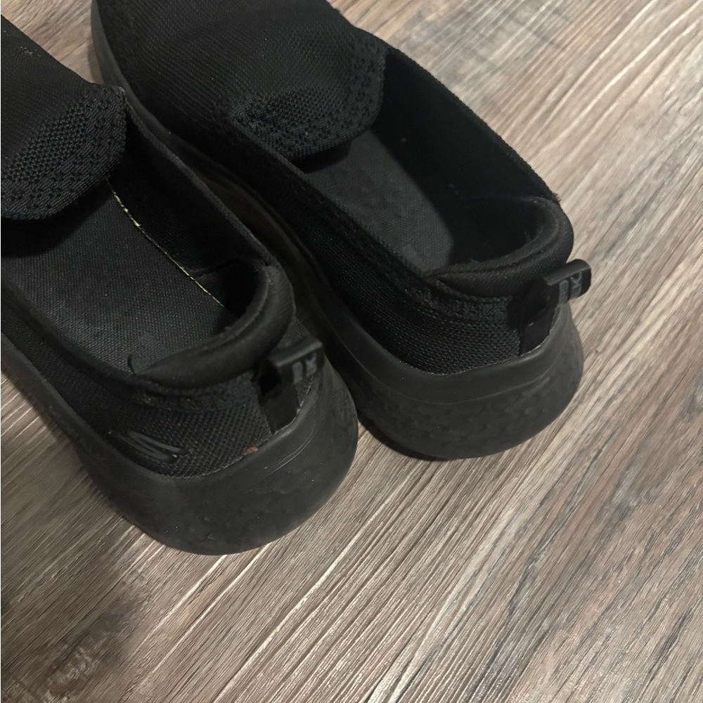 Skechers Black Slip-On Shoes